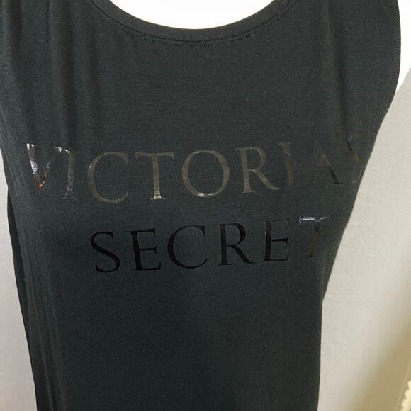Victoria’s Secret Black Sleeveless Ooen Back  Top XL - Picture 2 of 8